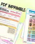 PDF Imprimible: Bitácora de Incidencias Escolar NEM