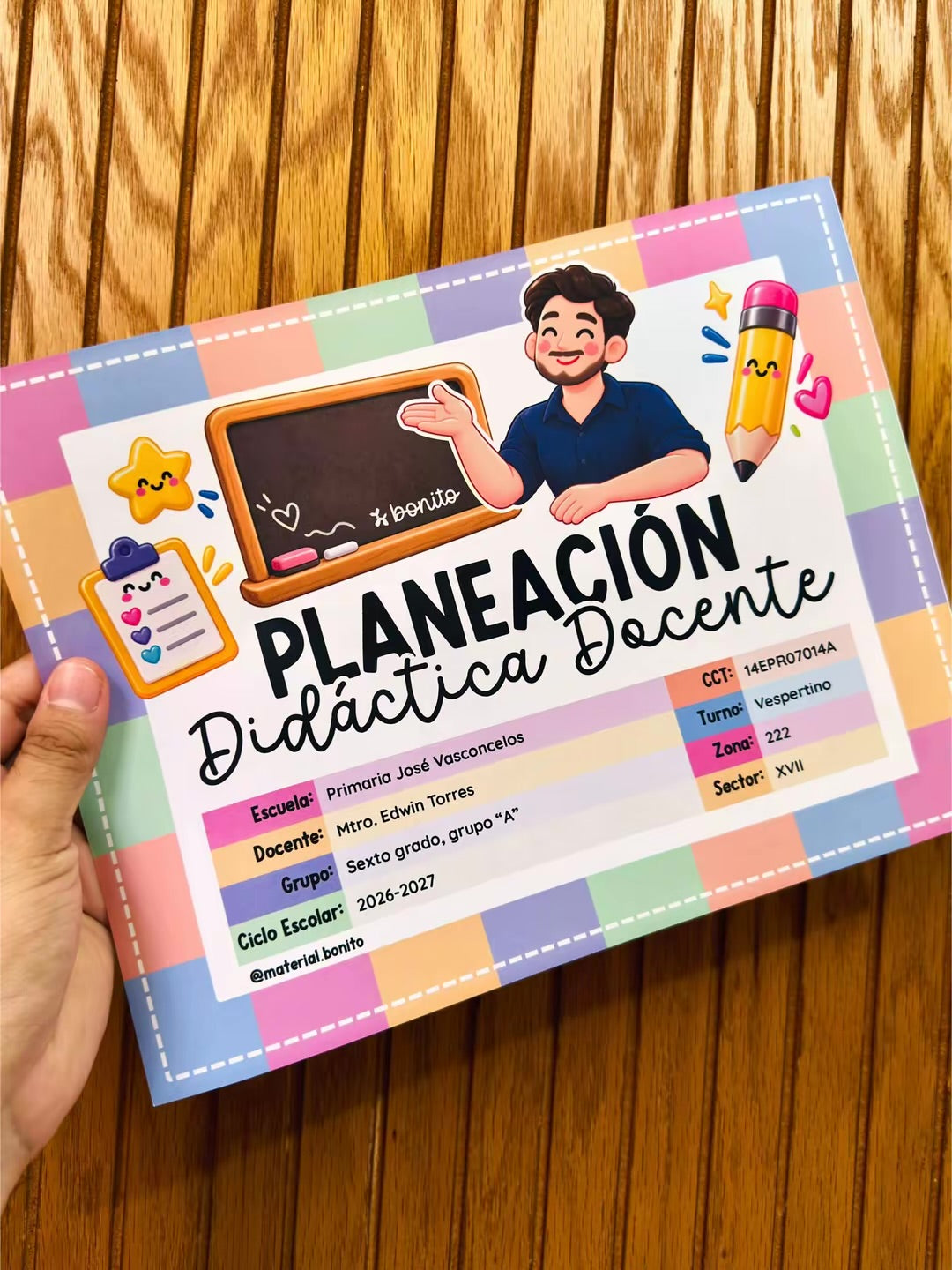 Planeación Didáctica Docente 2026 - Plantilla Editable Canva
