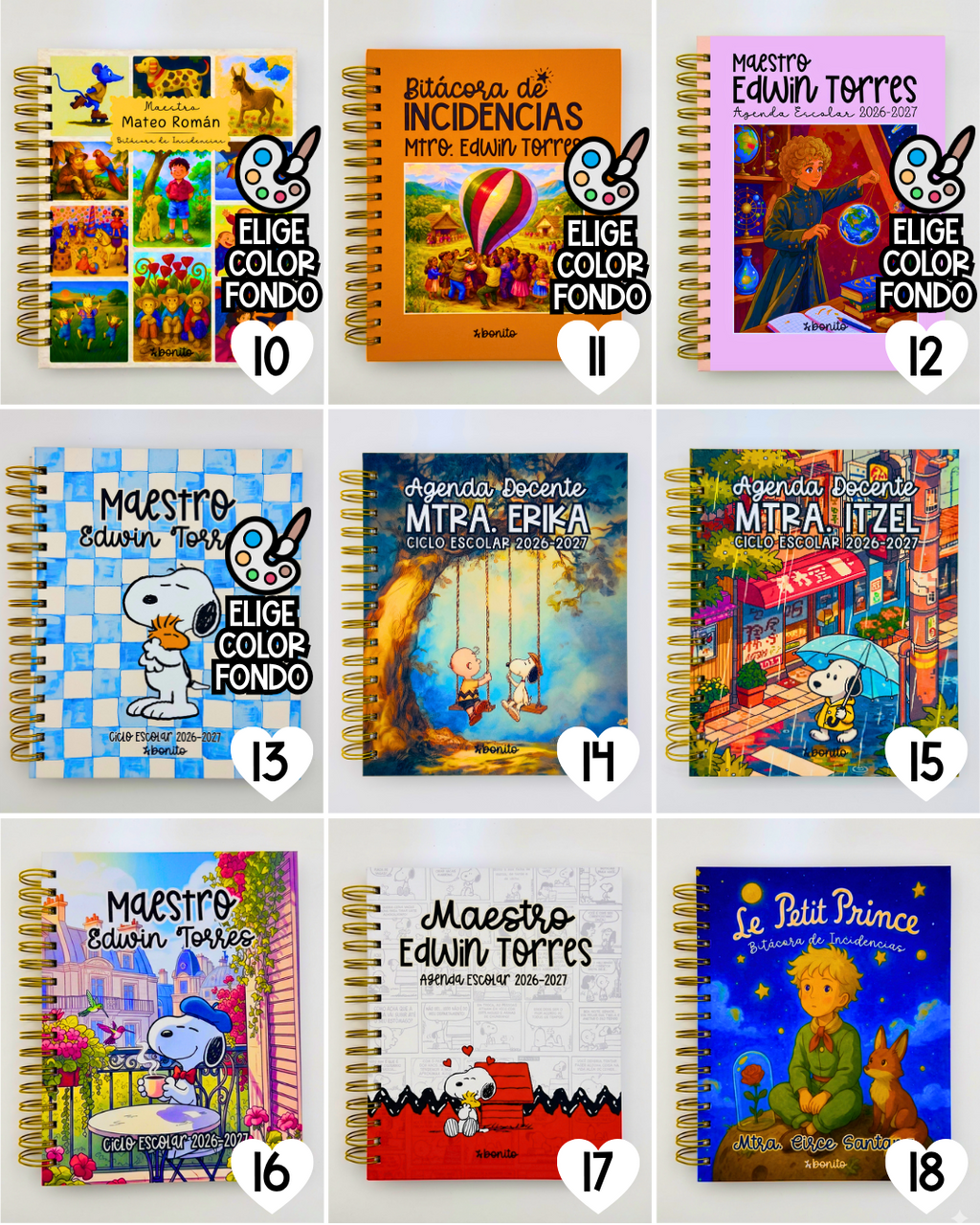 Agenda Escolar 2026-2027 (Cuaderno Físico y Personalizado) 🇲🇽