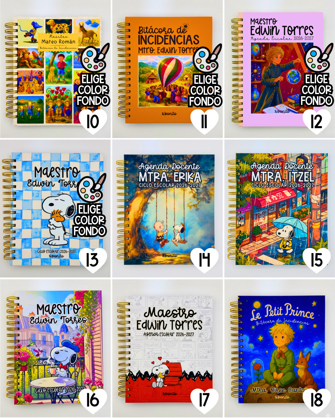 Agenda Escolar 2026-2027 (Cuaderno Físico y Personalizado) 🇲🇽