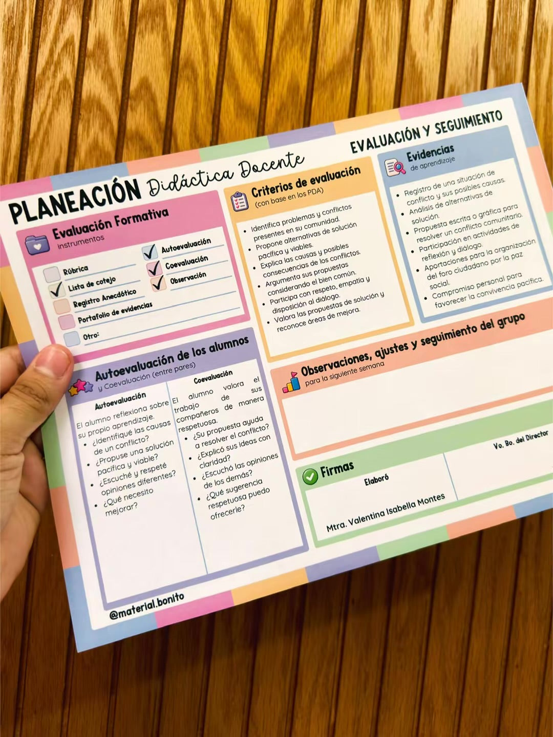 Planeación Didáctica Docente 2026 - Plantilla Editable Canva