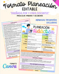 Plantilla Editable: Formato de Planeación Didáctica NEM (Canva)