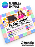 Planeación Didáctica Docente 2026 - Plantilla Editable Canva