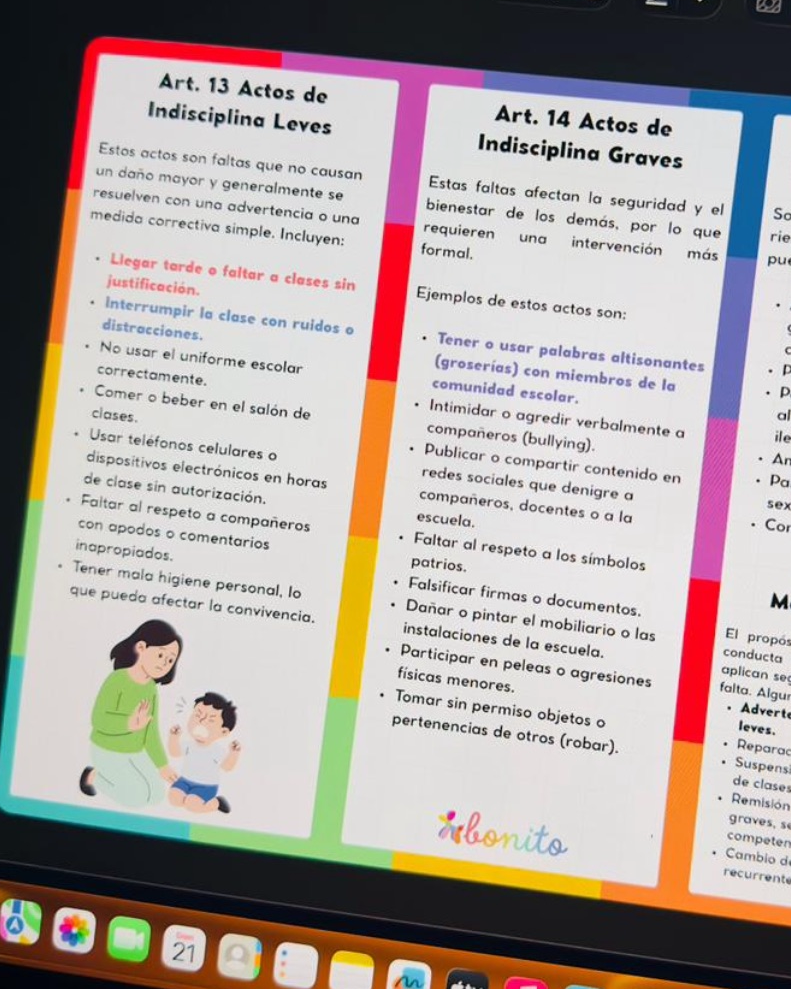 Plantilla Editable: Reglas de Conducta (Canva)