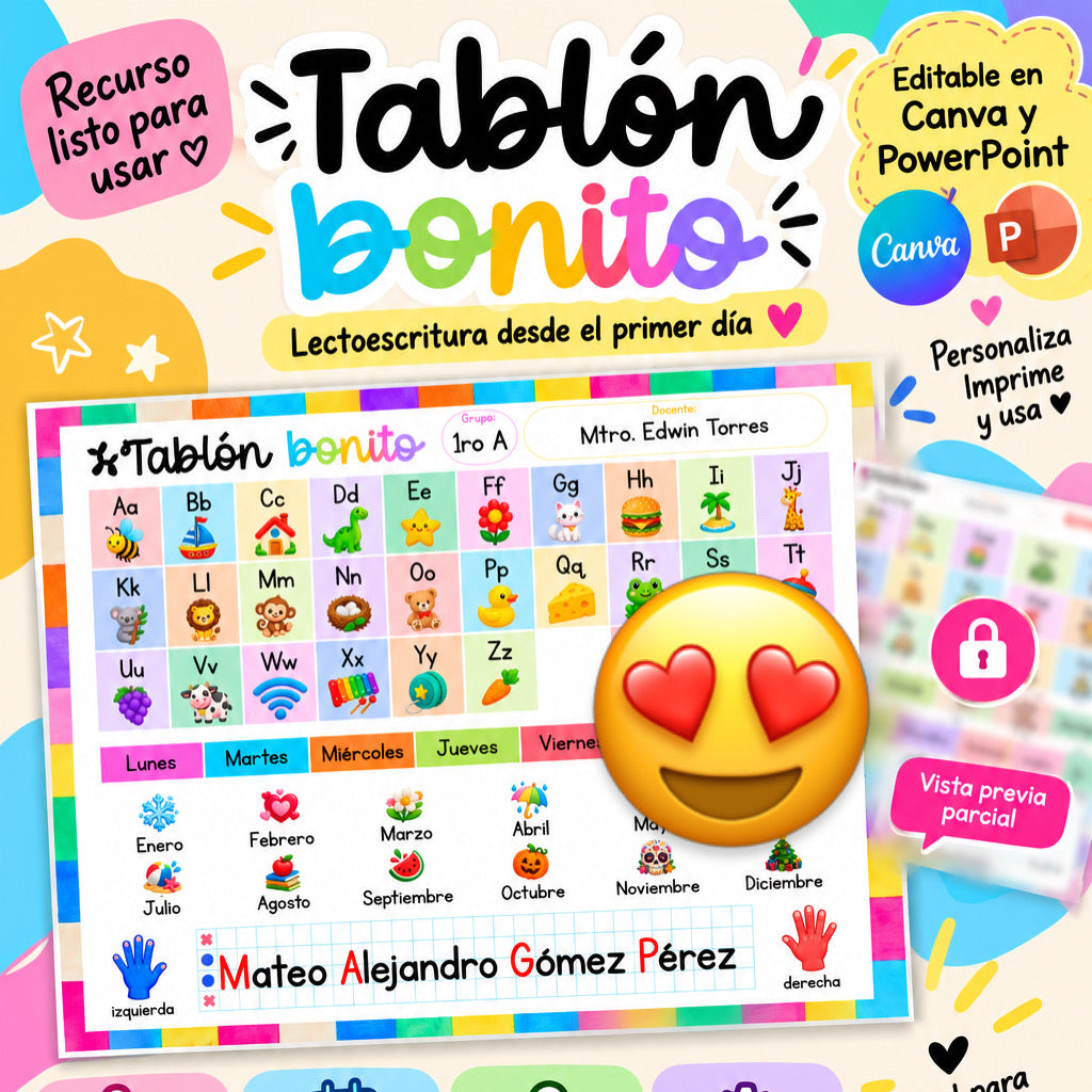 Tablón bonito 2026